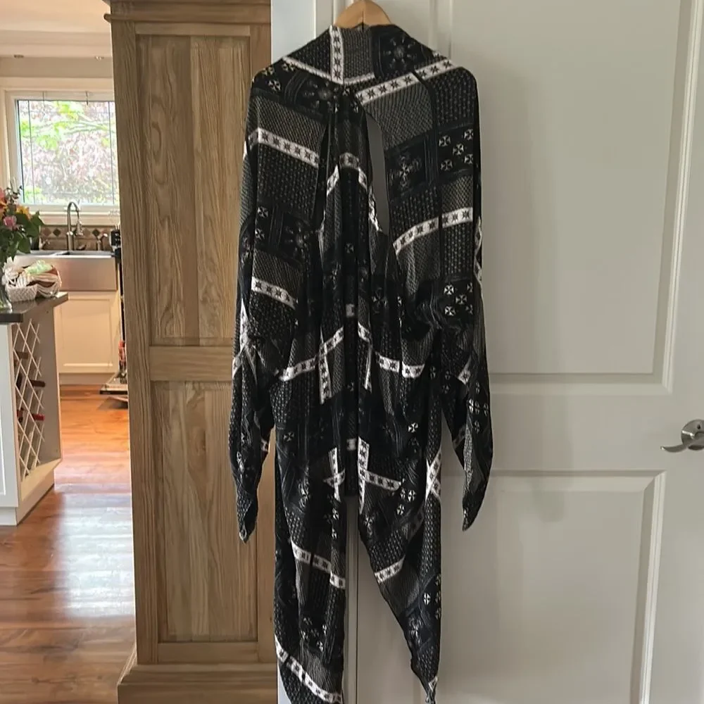 Free people Free People Twilight & Ivory Festival Scarf Print Duster - Picture 9 of 13